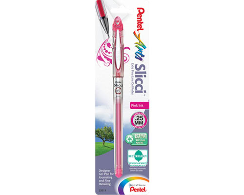 Pentel Slicci Gel Pen - 0.25 mm Pink