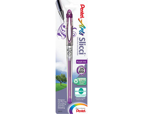 Pentel Slicci Gel Pen - 0.25 mm Violet