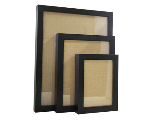 Triple Touch Canvas Frame Black 1.5 in. Deep - 8 x 8 in.