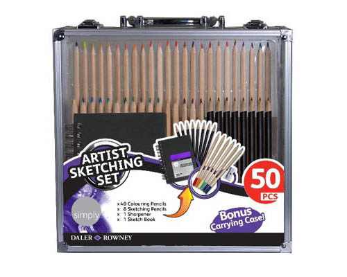 Daler-Rowney - 50 Piece - Artist Sketching Set