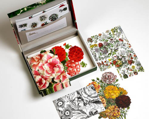 Pepin Letter Writing Set - Flower Prints