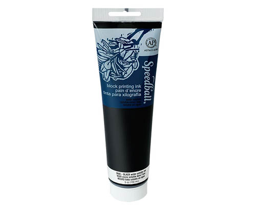 Speedball Water-Soluble Block Printing Ink 5oz Black