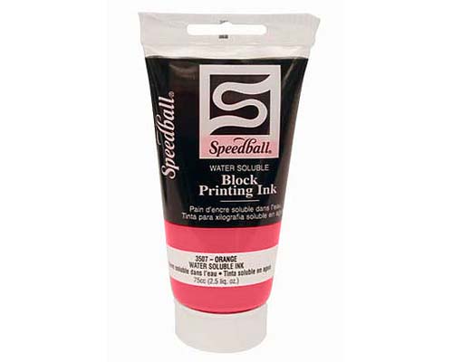 Speedball Water-Soluble Block Ink - Fluorescent Magenta 2.5oz