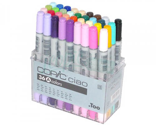 Copic Ciao Double-Ended Markers - Set A Pack of 36