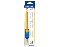 Staedtler Pre-sharpened Woodcased Pencils - Yellow HB 12 Pack