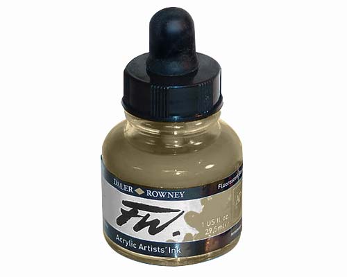 FW Acrylic Artists Ink – 1oz – Shimmer Gold