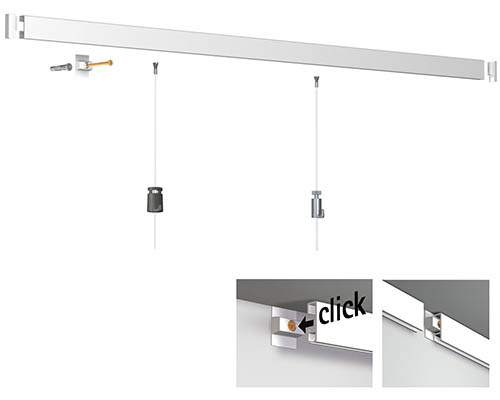 ArtiTeq Click Rail All-in-one Kit - 4m White