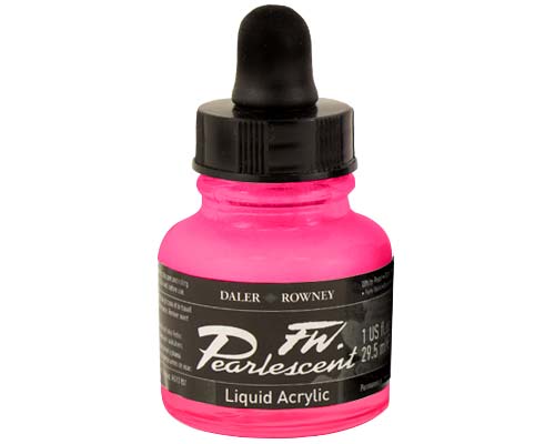 FW Pearlescent Liquid Acrylics  1oz  Hot Mama Red