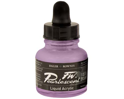 FW Pearlescent Liquid Acrylics  1oz  Moon Violet