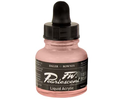 FW Pearlescent Liquid Acrylics – 1oz – Platinum Pink