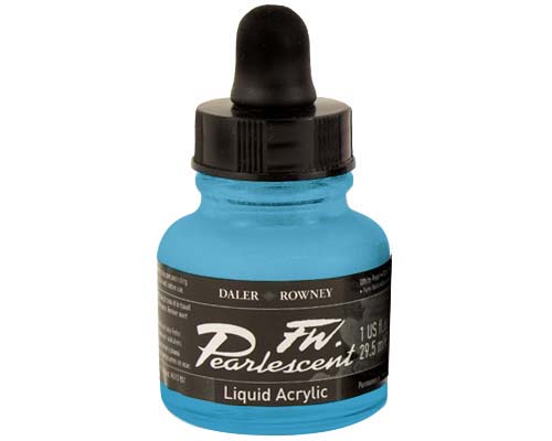 FW Pearlescent Liquid Acrylics  1oz  Dutch Blue