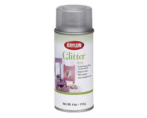 Krylon Glitter Spray 4 oz Shimmering Silver