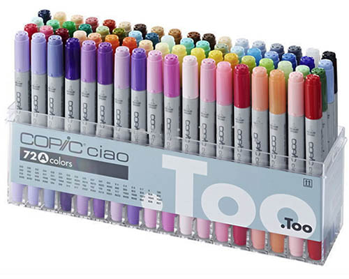 Copic Ciao Double-Ended Markers - Set A 72