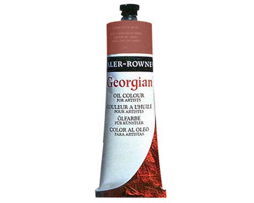 Daler Rowney Georgian Oil Paint Indian Red 225ml Tube - Art Paints