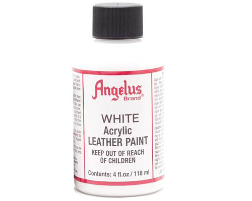 Angelus Acrylic Leather Paint - 4oz - White