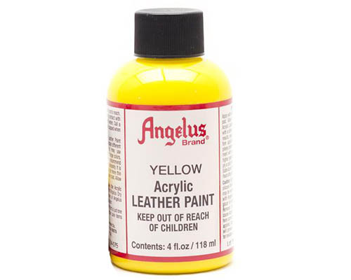 Angelus Acrylic Leather Paint - 4oz - Yellow