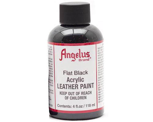 Angelus Acrylic Leather Paint - 4oz - Flat Black