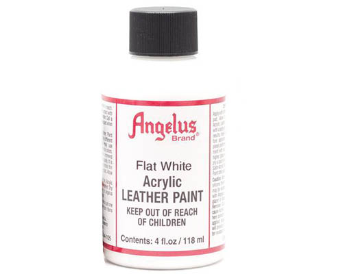 Angelus Acrylic Leather Paint - 4oz - Flat White