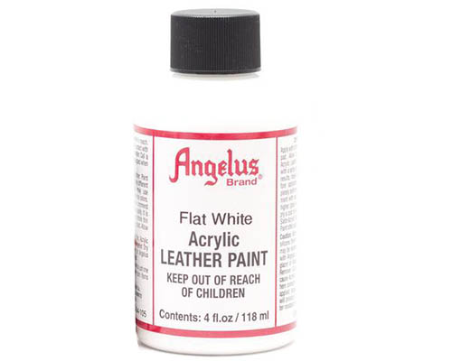 Angelus flat white hot sale leather paint