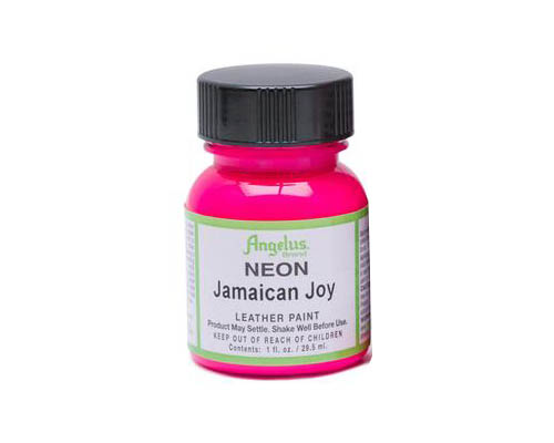 Angelus Neon Acrylic Leather Paint - 1oz - Jamacian Joy