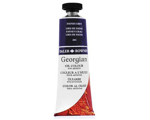 Daler-Rowney Georgian Oil Paint  38mL Tube  Lamp Black