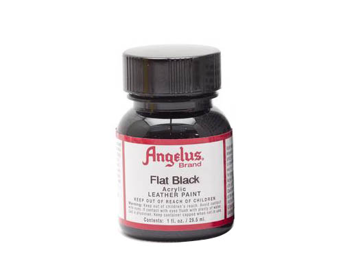 Angelus Acrylic Leather Paint - 1 oz - Flat Black