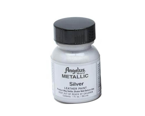 Angelus Acrylic Leather Paint - 1 oz - Silver