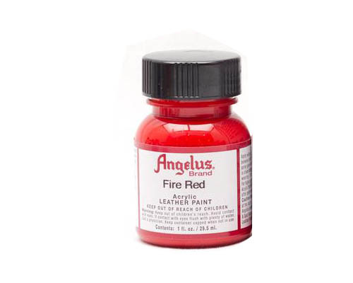 Angelus Acrylic Leather Paint - 4oz - Fire Red