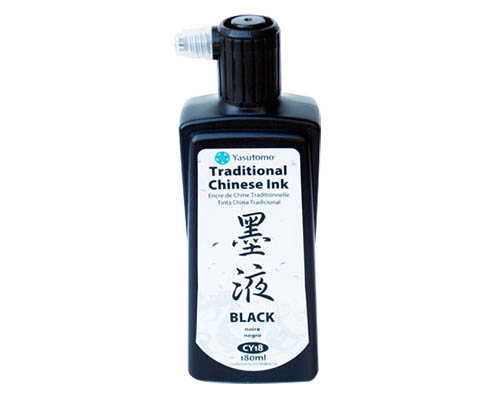 Yasutomo Traditional Chinese Ink - Black 180mL
