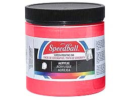 Speedball Acrylic Screen Printing Inks - Fluorecent Magenta
