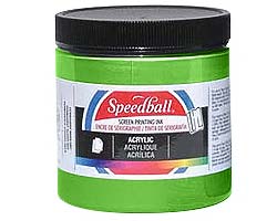 Speedball Acrylic Screen Printing Inks - Fluorecent Lime Green