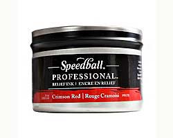Speedball Professional Relief Ink - Crimson Red