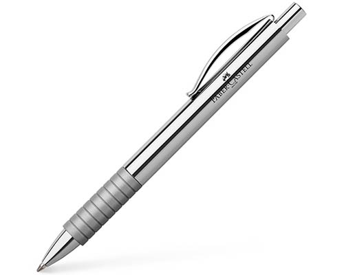 Faber-Castell Ballpoint Pen Basic -  Shiny Metal