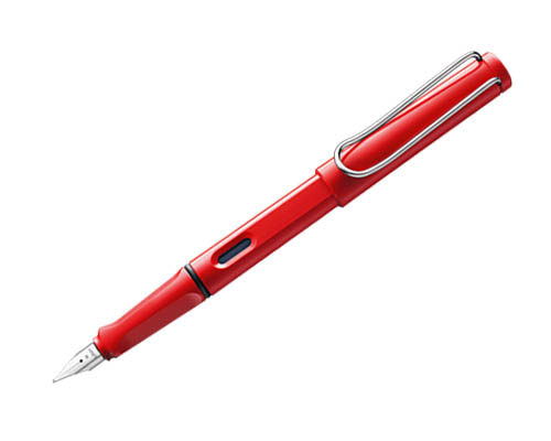 Lamy Safari Fountain Pen - Red - Fine Nib