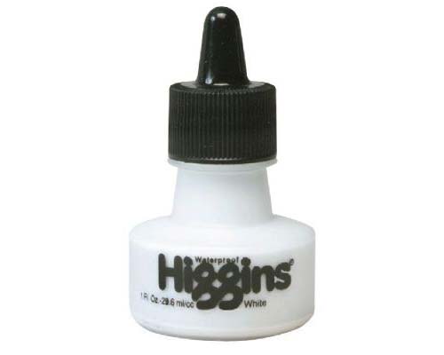 Higgins Pigment Waterproof Ink 1oz White
