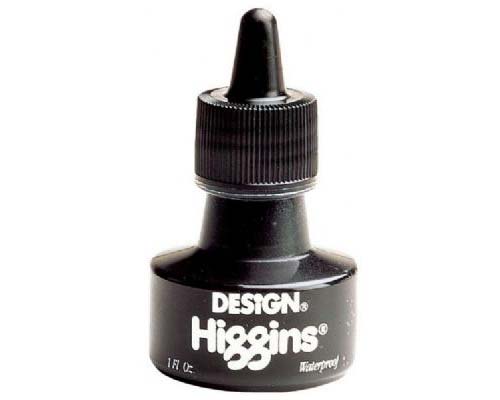 Higgins Pigment Waterproof Ink 1oz Black