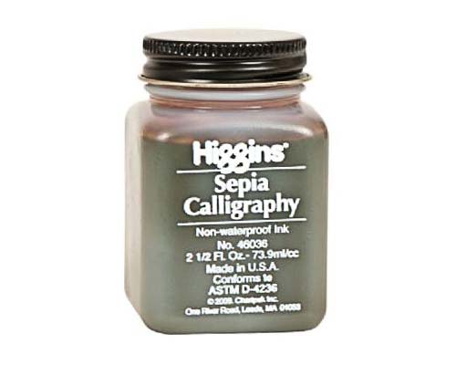 Higgins Calligraphy Ink 2oz Sepia