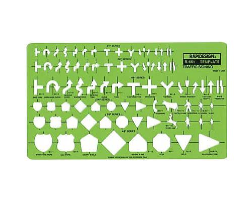 Rapidesign Traffic Signing Symbols Template