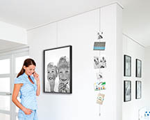 Picture hanging with recessed ceiling - Artiteq