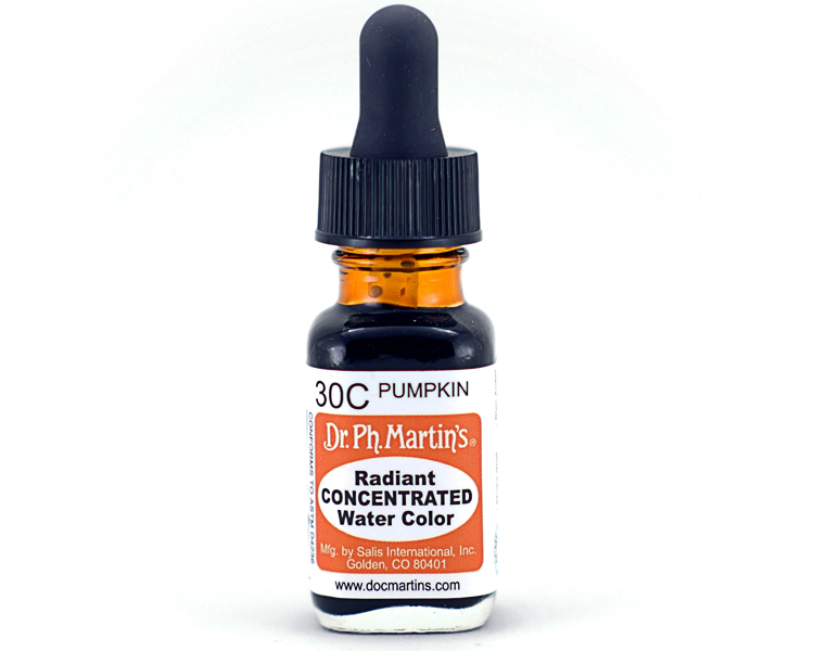 Dr. Ph. Martins Radiant Concentrated Watercolour Dye 0.5oz - Pumpkin