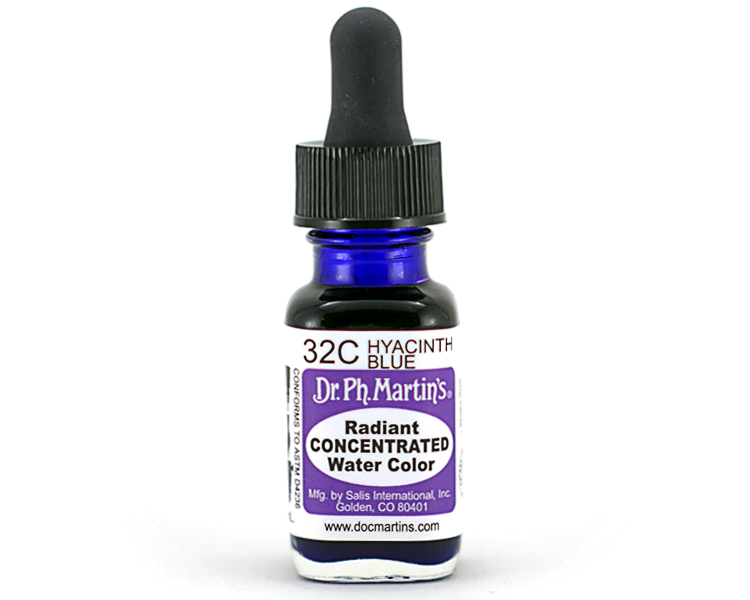Dr. Ph. Martins Radiant Concentrated Watercolour Dye 0.5oz - Hyacinth Blue