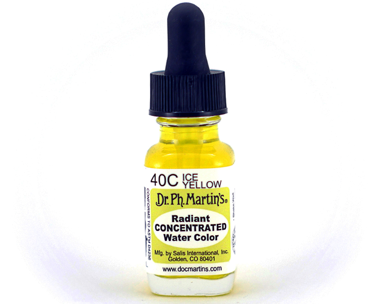 Dr. Ph. Martins Radiant Concentrated Watercolour Dye 0.5oz - Ice Yellow