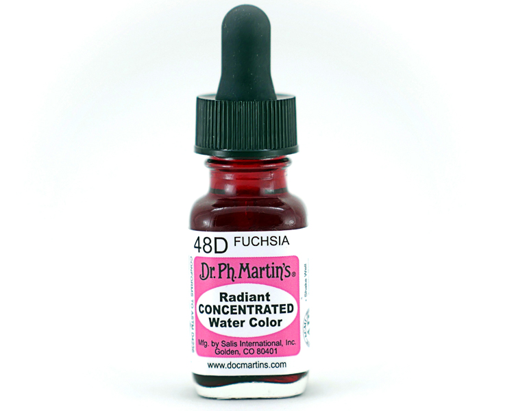 Dr. Ph. Martins Radiant Concentrated Watercolour Dye 0.5oz -  Fuchsia