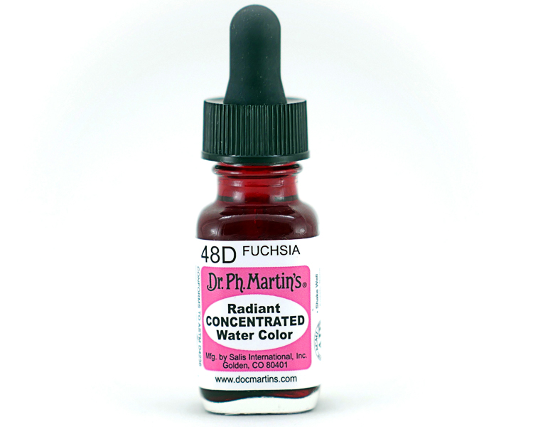 Dr. Ph. Martins Radiant Concentrated Watercolour Dye 0.5oz -  Fuchsia