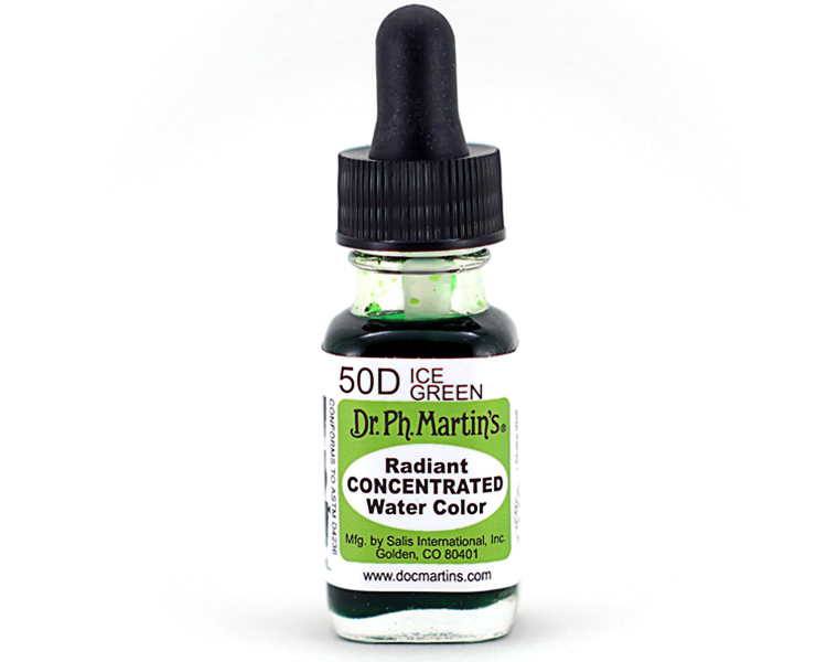 Dr. Ph. Martins Radiant Concentrated Watercolour Dye 0.5oz - Ice Gree