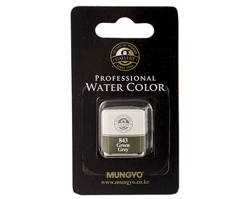 Mungyo Professional Water Color Half Pan &#8722; Green Grey