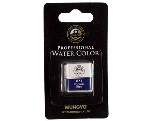 Mungyo Professional Water Color Half Pan &#8722; Prussian Blue