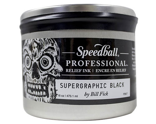Speedball Professional Relief Ink — Supergraphic Black 16 oz.