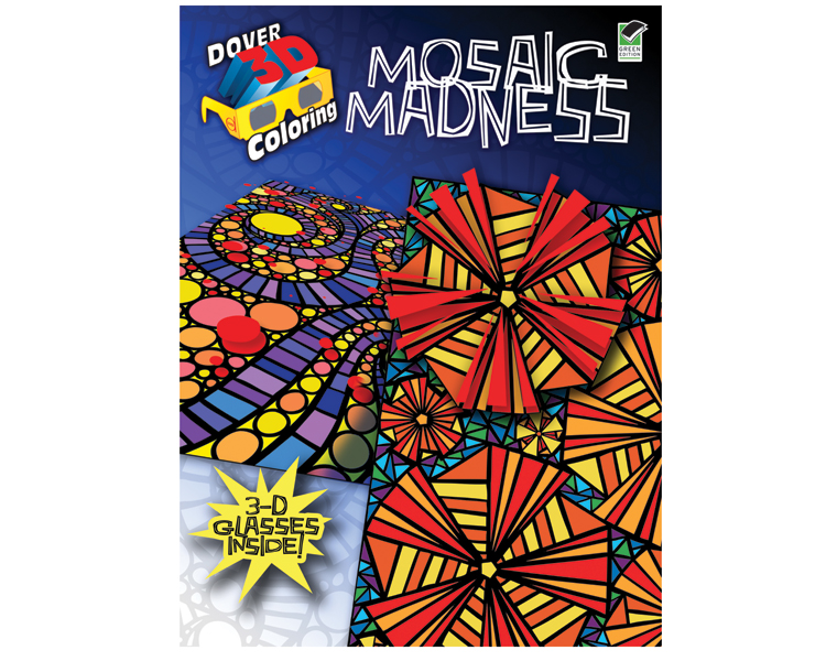 Dover 3D Color Book Mosaic Madness