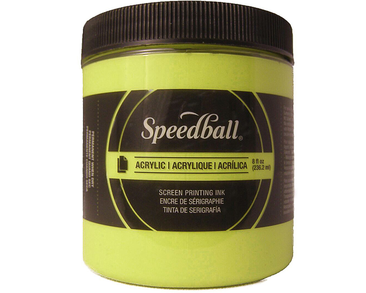 Speedball Screen Ink 8oz - Fluorescent Yellow